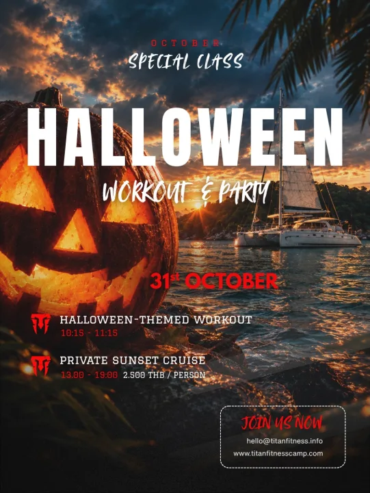 Titan Halloween Workout & Sunset Catamaran — event image