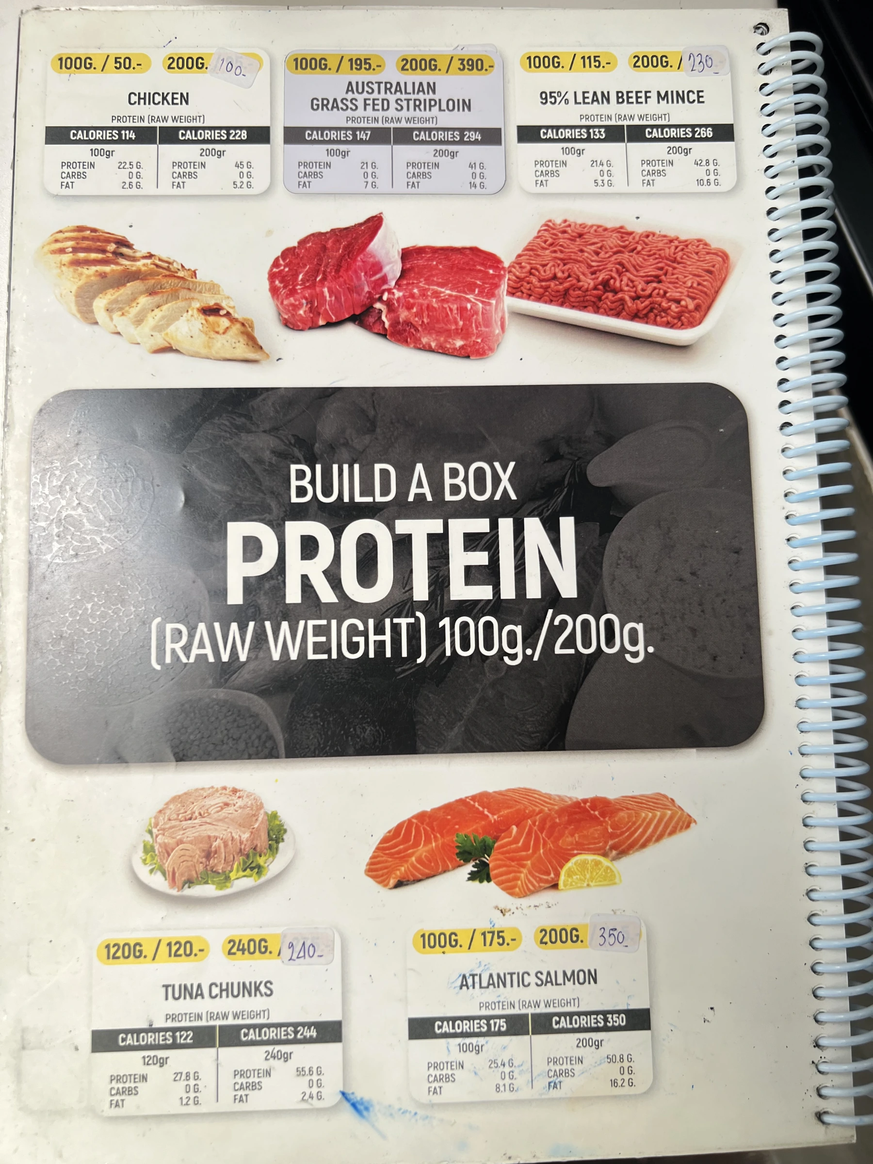 Menu and prices at PURE Prep Chalong