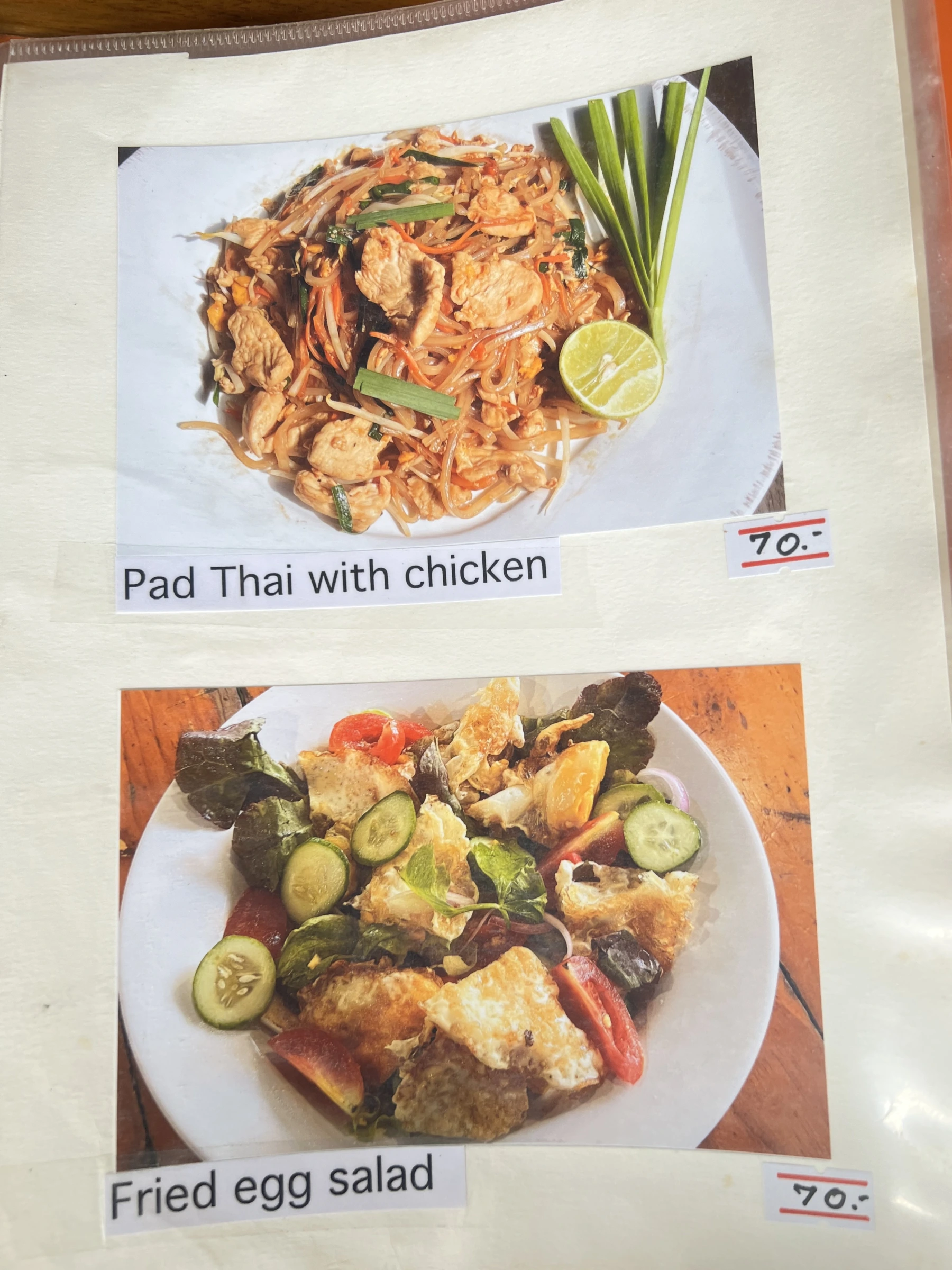 Menu and prices at Mr Jom Charcoal Chicken