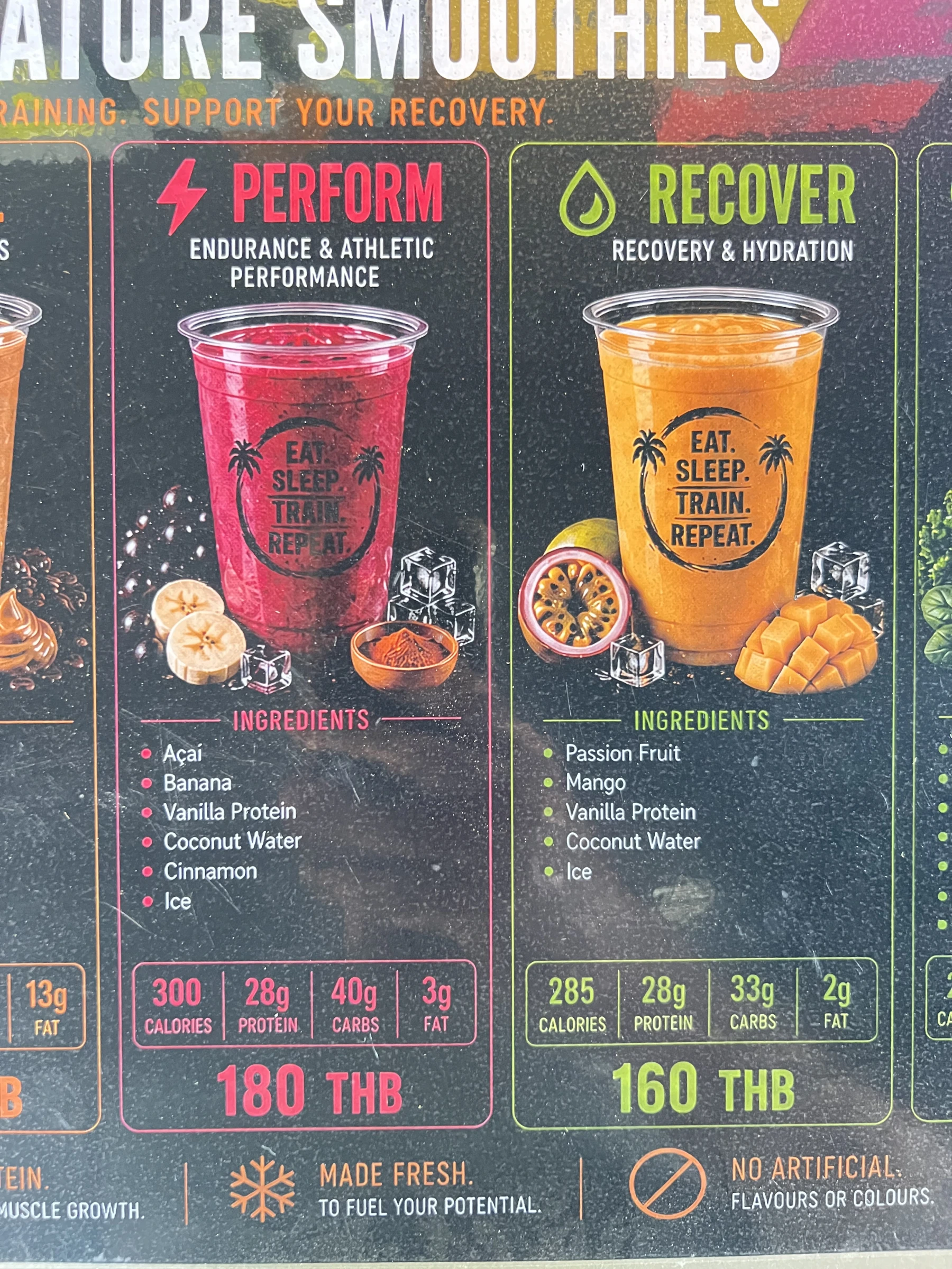 Menu and prices at KONG PHUKET STRENGTH & CONDITIONING GYM