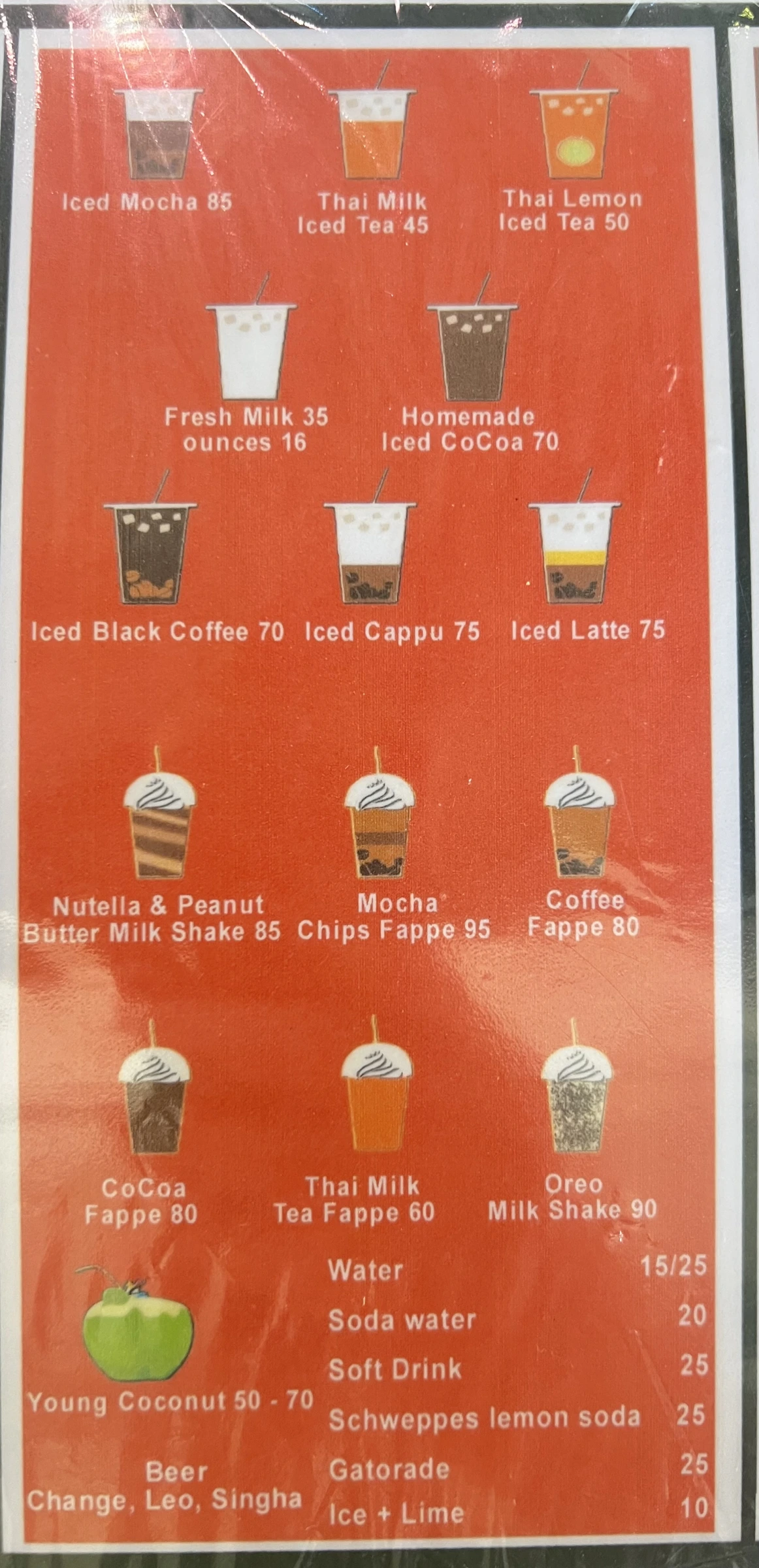 Menu and prices at Open Bistro