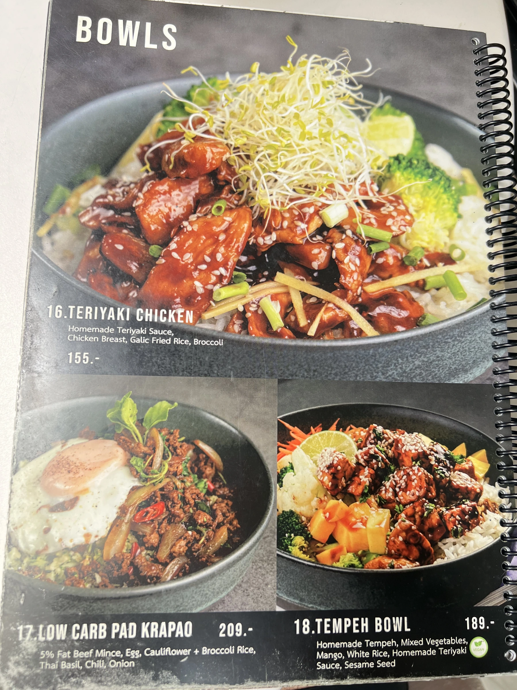 Menu and prices at PURE Prep Chalong