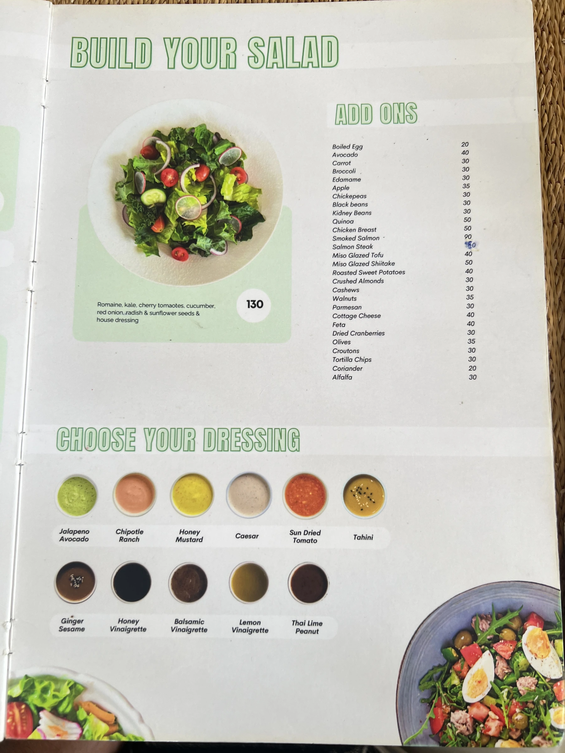Menu and prices at Go Fresh Fuel