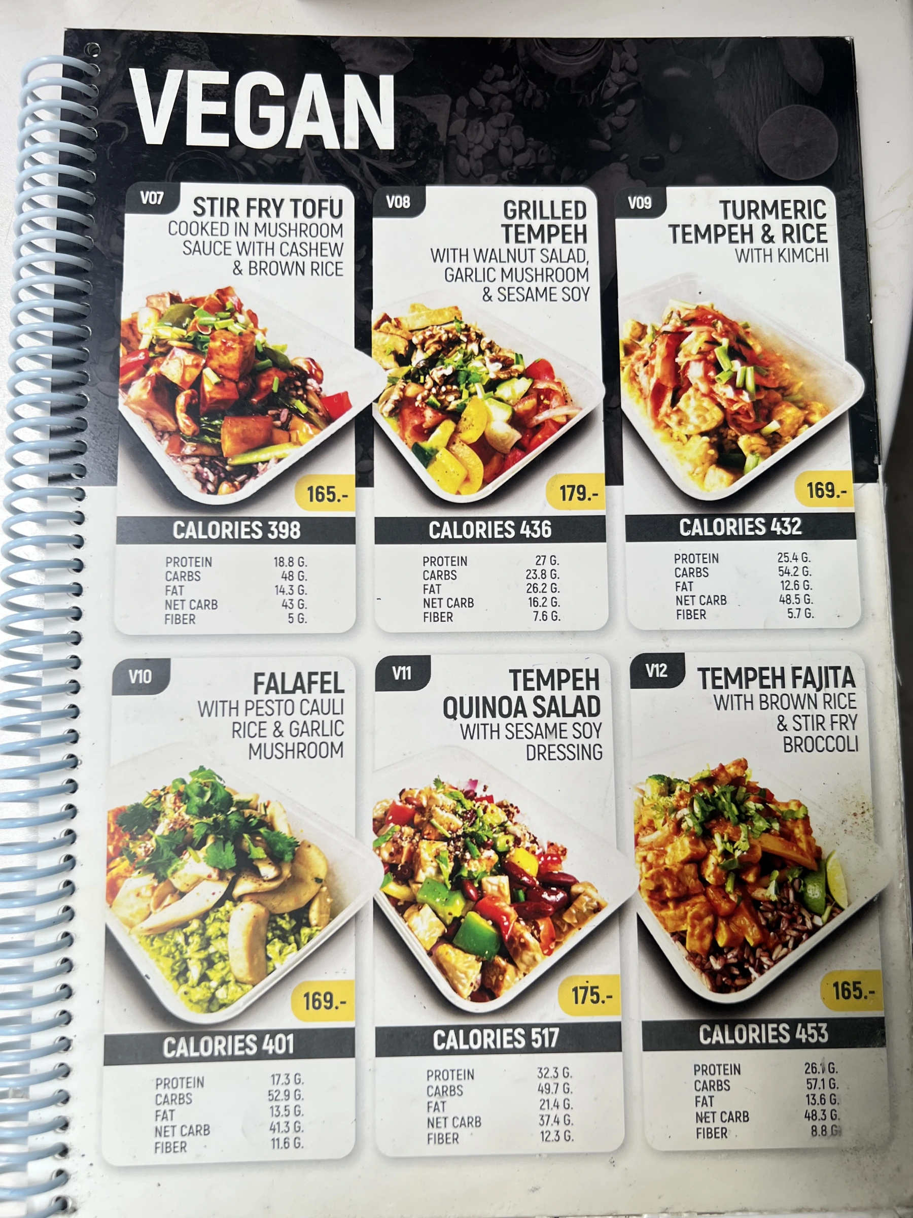 Menu and prices at PURE Prep Chalong