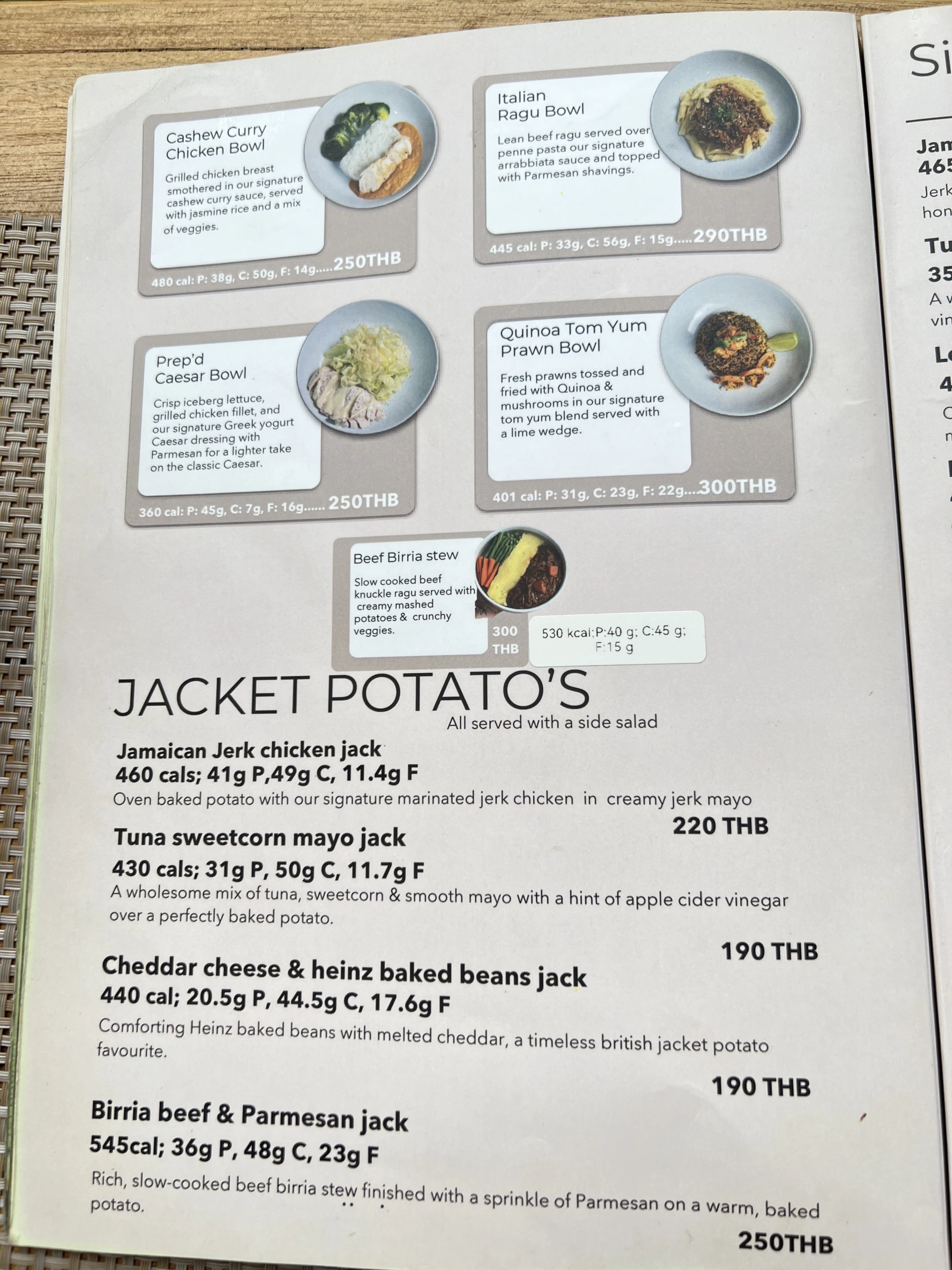 Menu and prices at PREP’d Kitchen Co