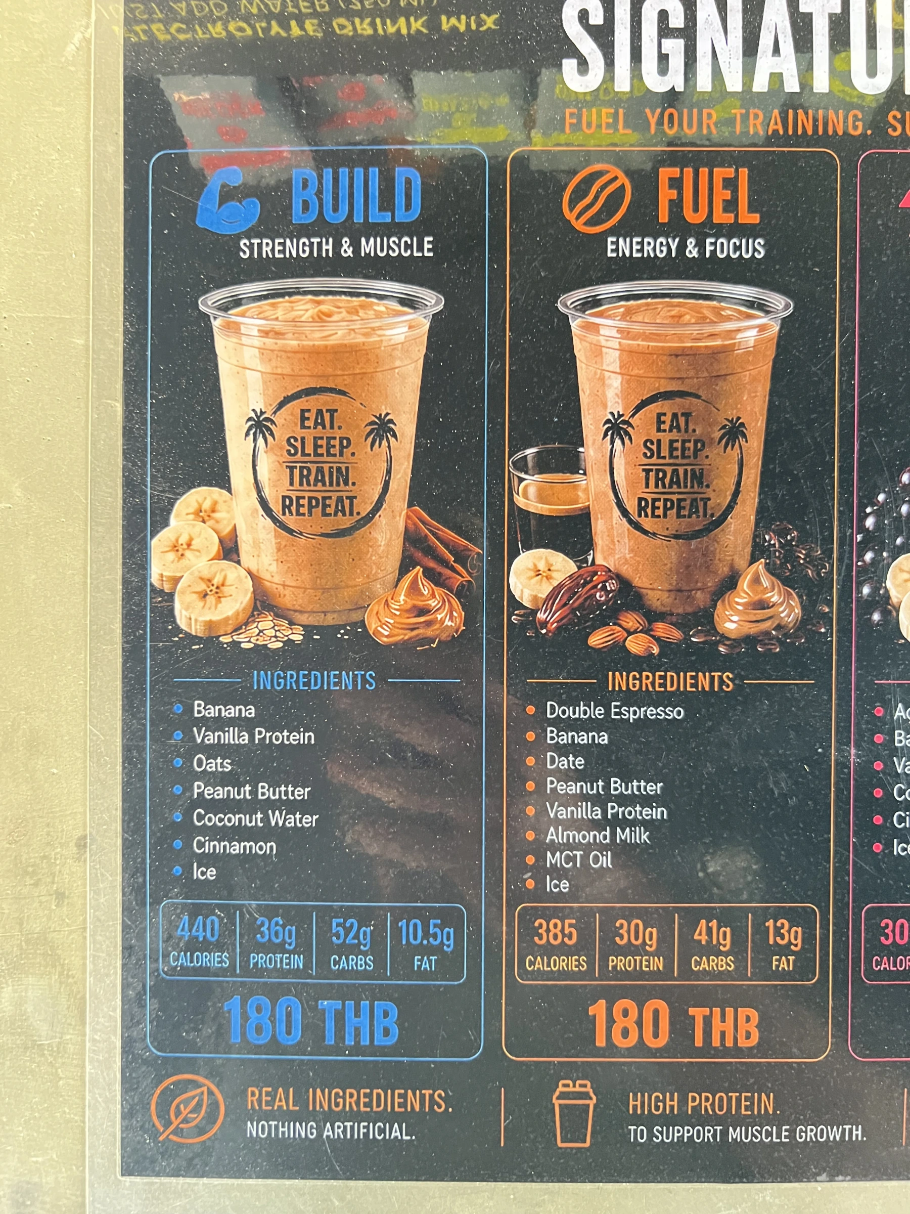 Menu and prices at KONG PHUKET STRENGTH & CONDITIONING GYM