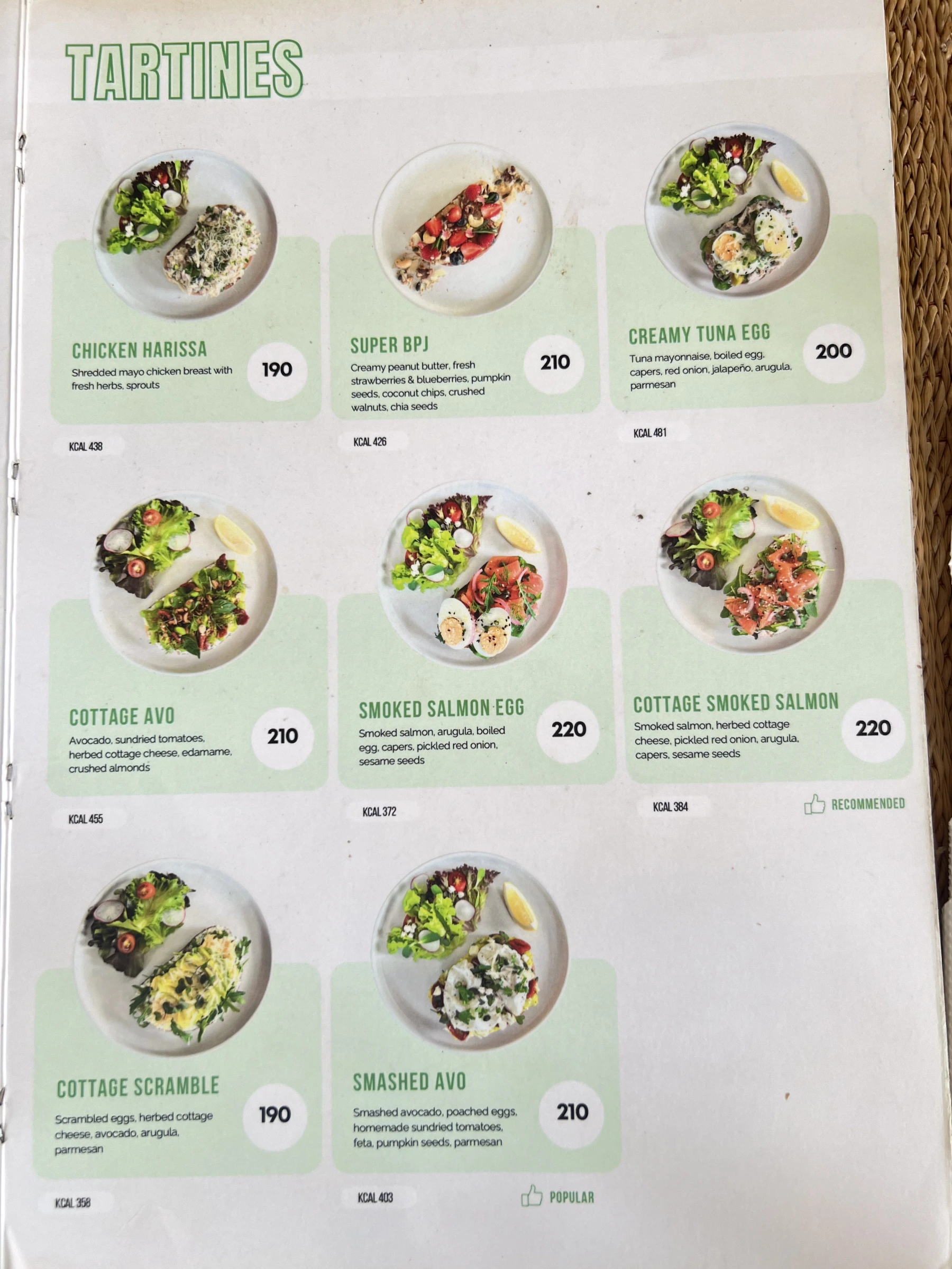Menu and prices at Go Fresh Fuel
