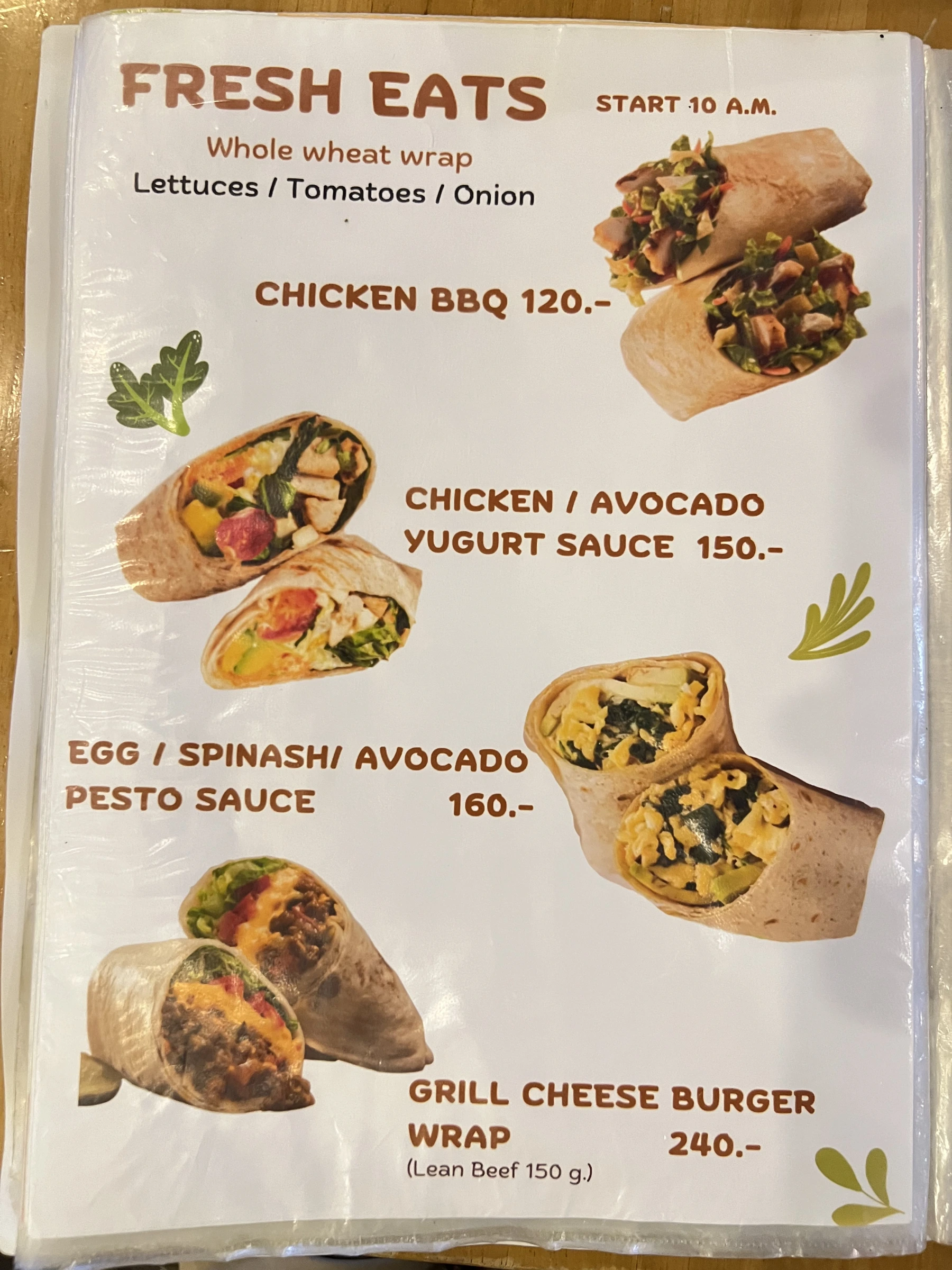 Menu and prices at DE KOKO HUT