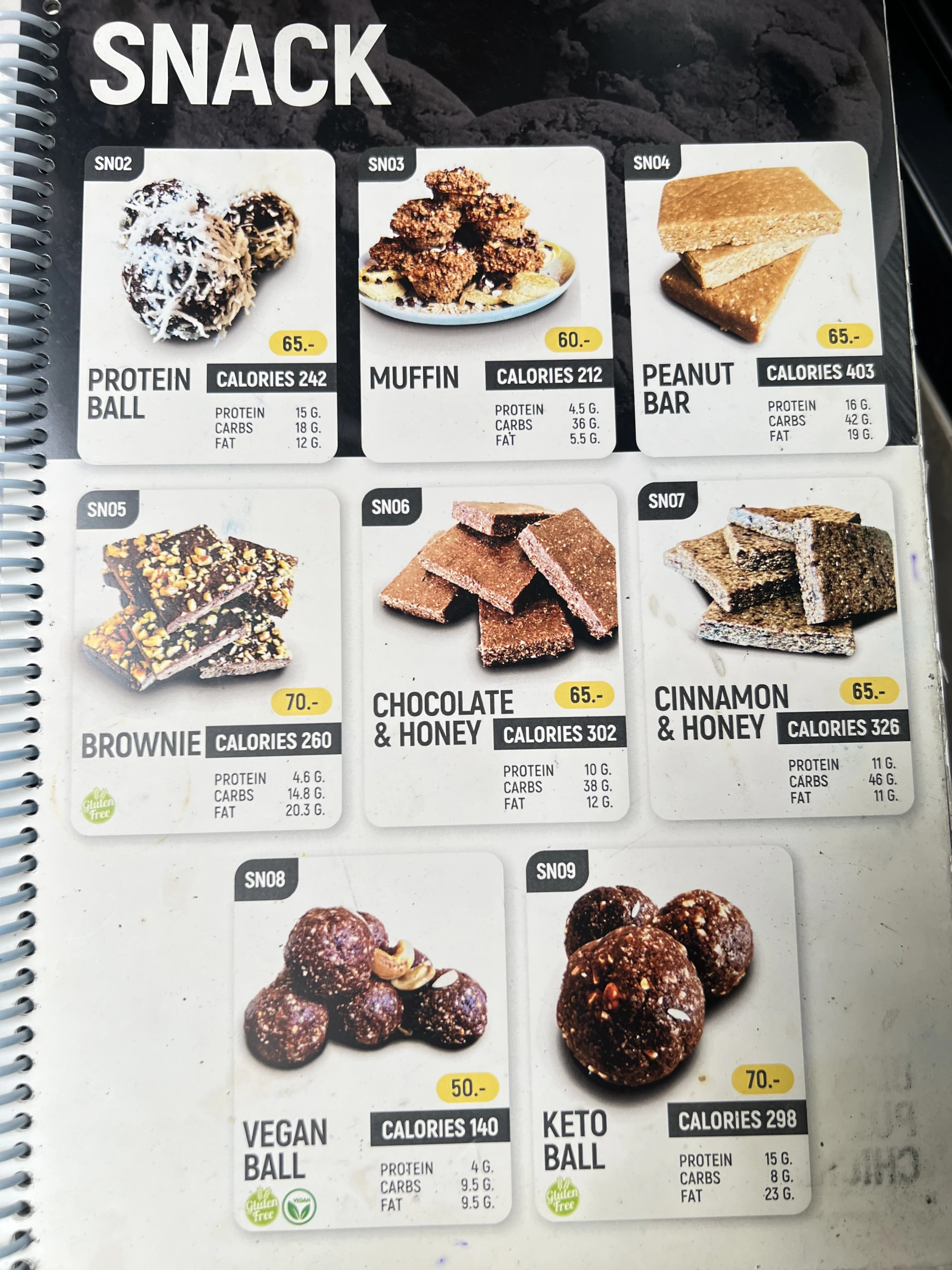 Menu and prices at PURE Prep Chalong