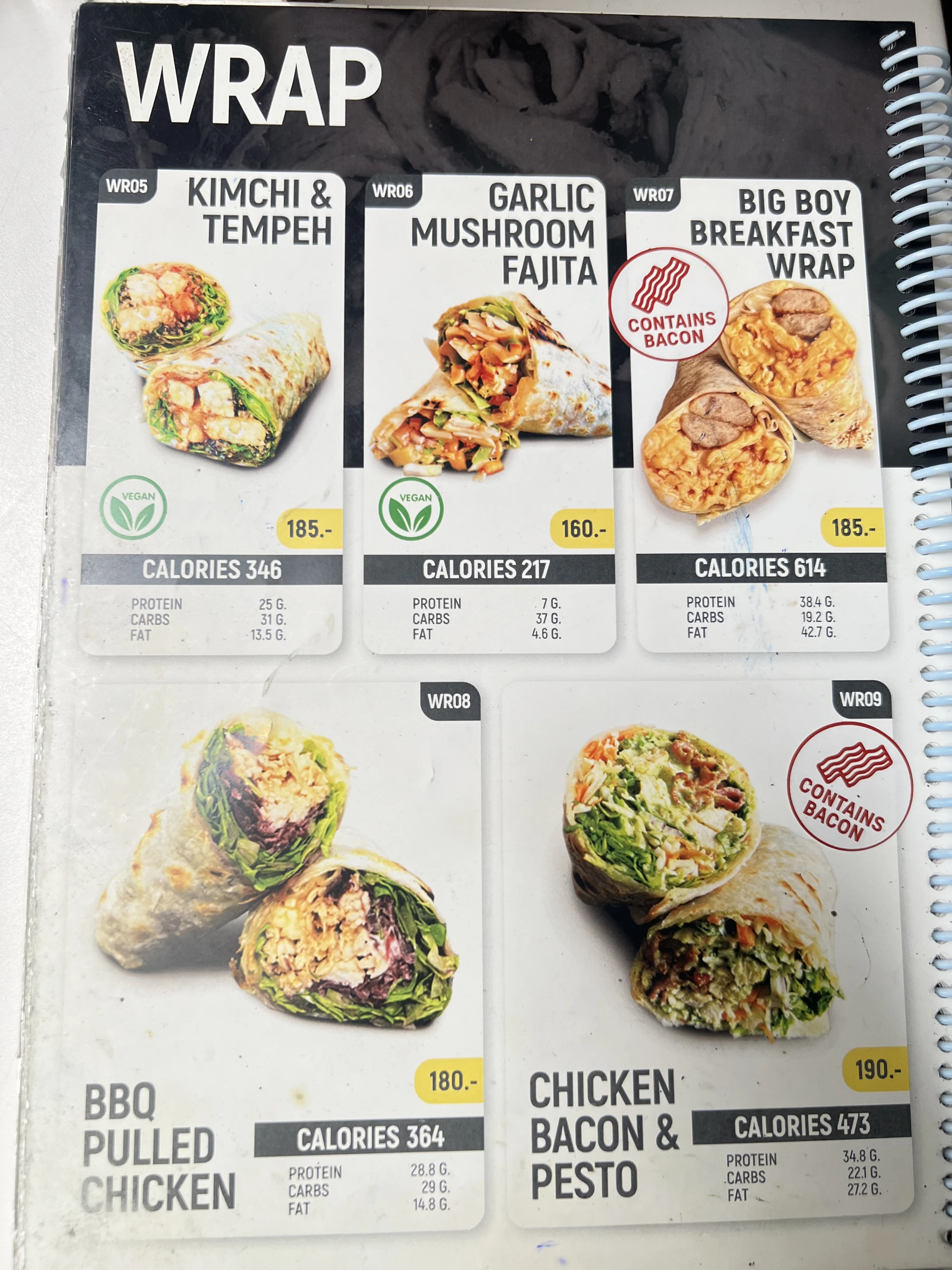 Menu and prices at PURE Prep Chalong