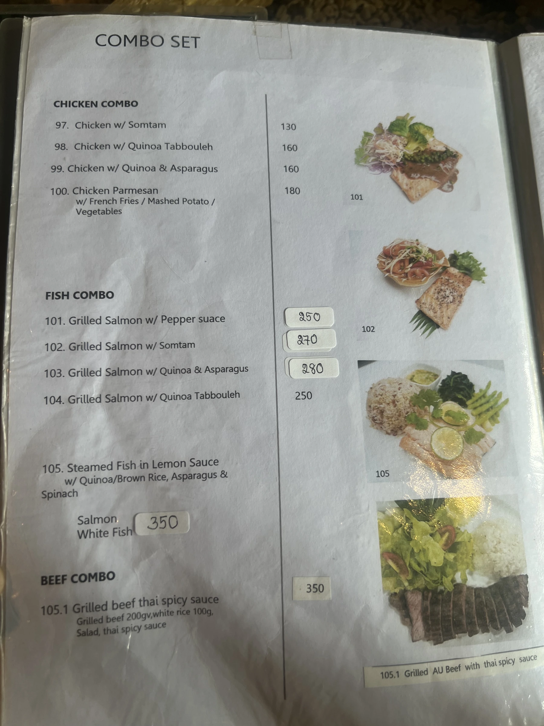 Menu and prices at Forest Bungalows & Mama’s Restaurant