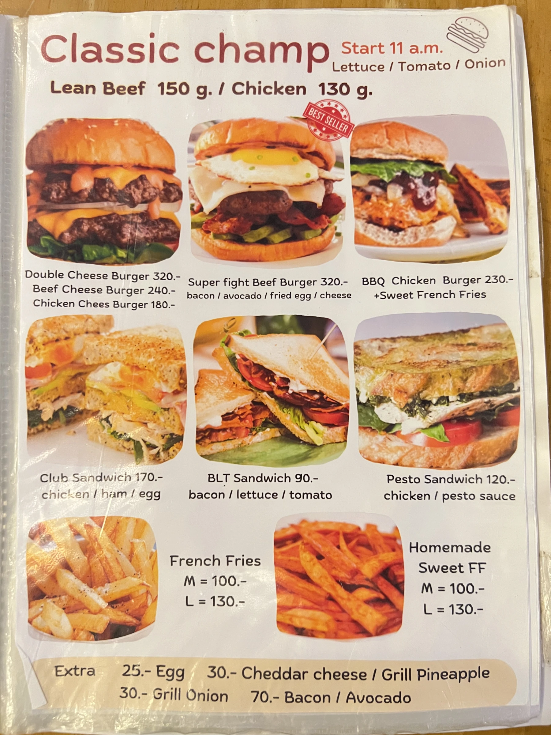 Menu and prices at DE KOKO HUT