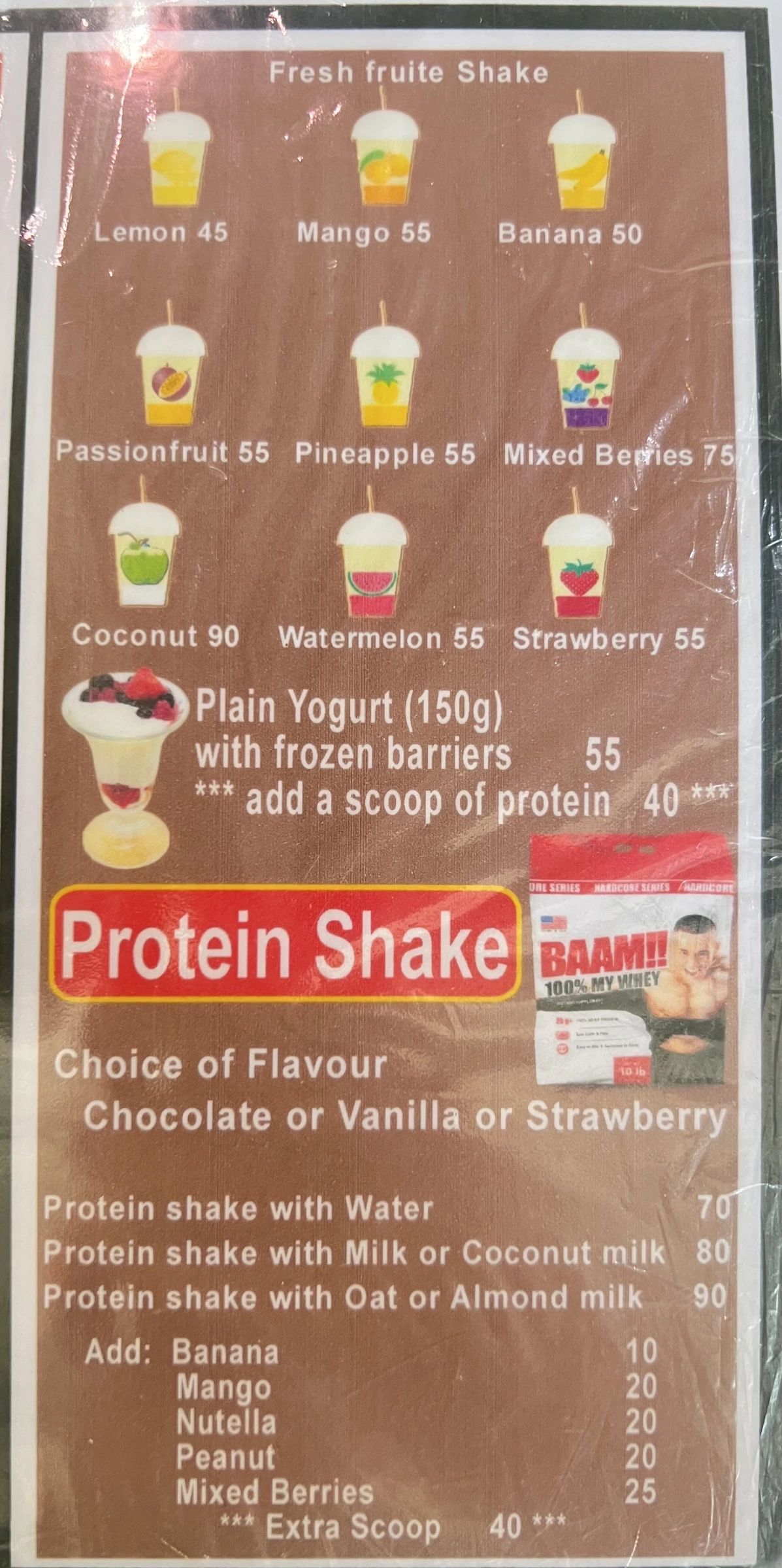 Menu and prices at Open Bistro