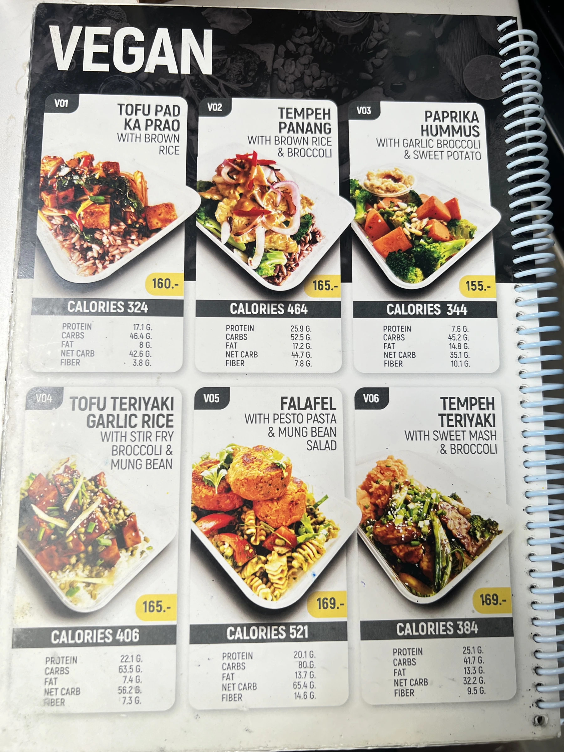 Menu and prices at PURE Prep Chalong