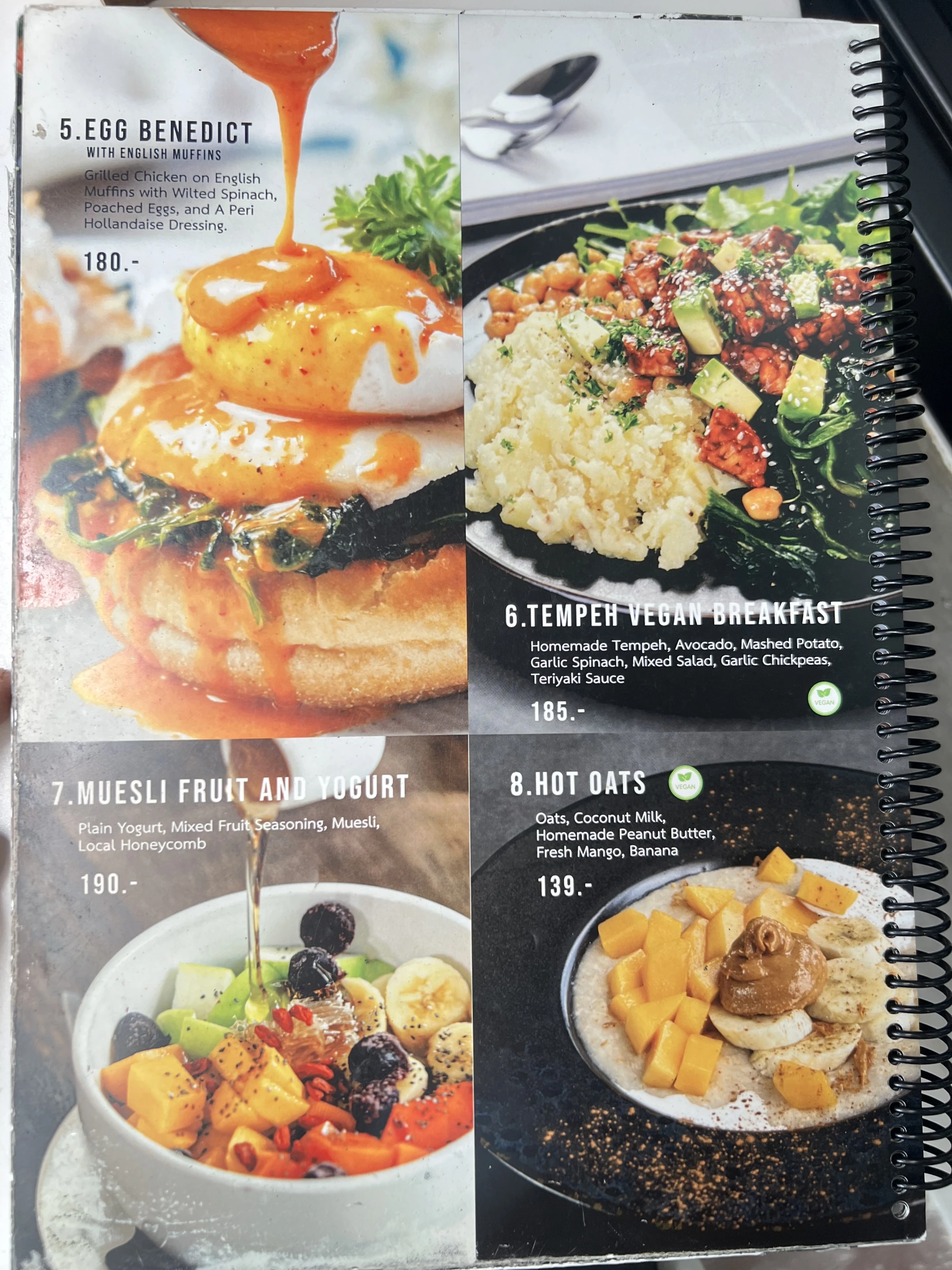 Menu and prices at PURE Prep Chalong
