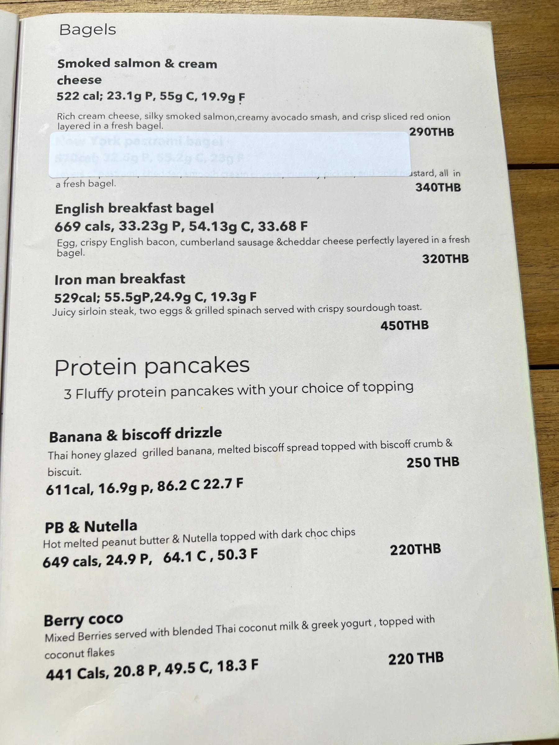Menu and prices at PREP’d Kitchen Co