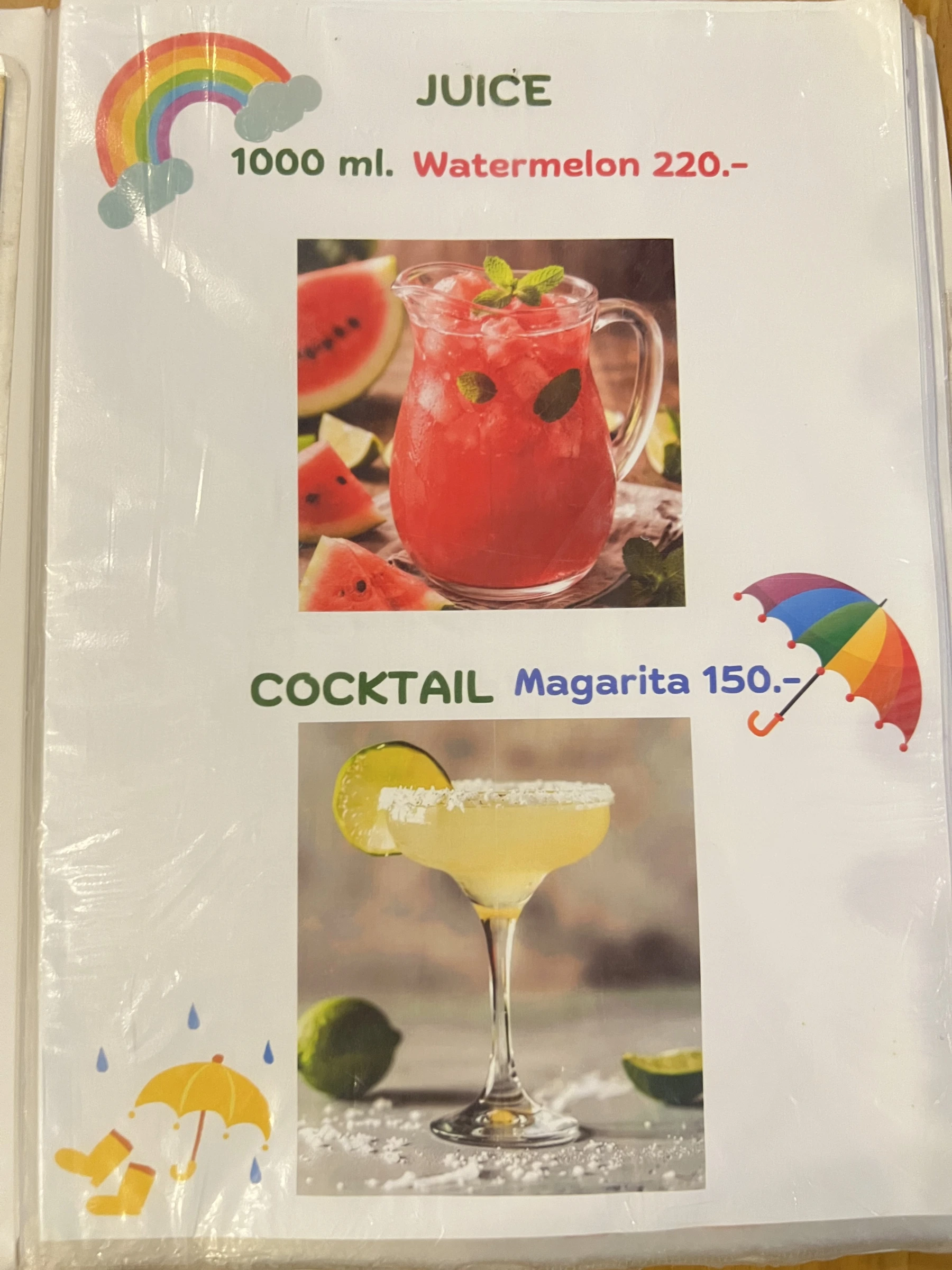 Menu and prices at DE KOKO HUT