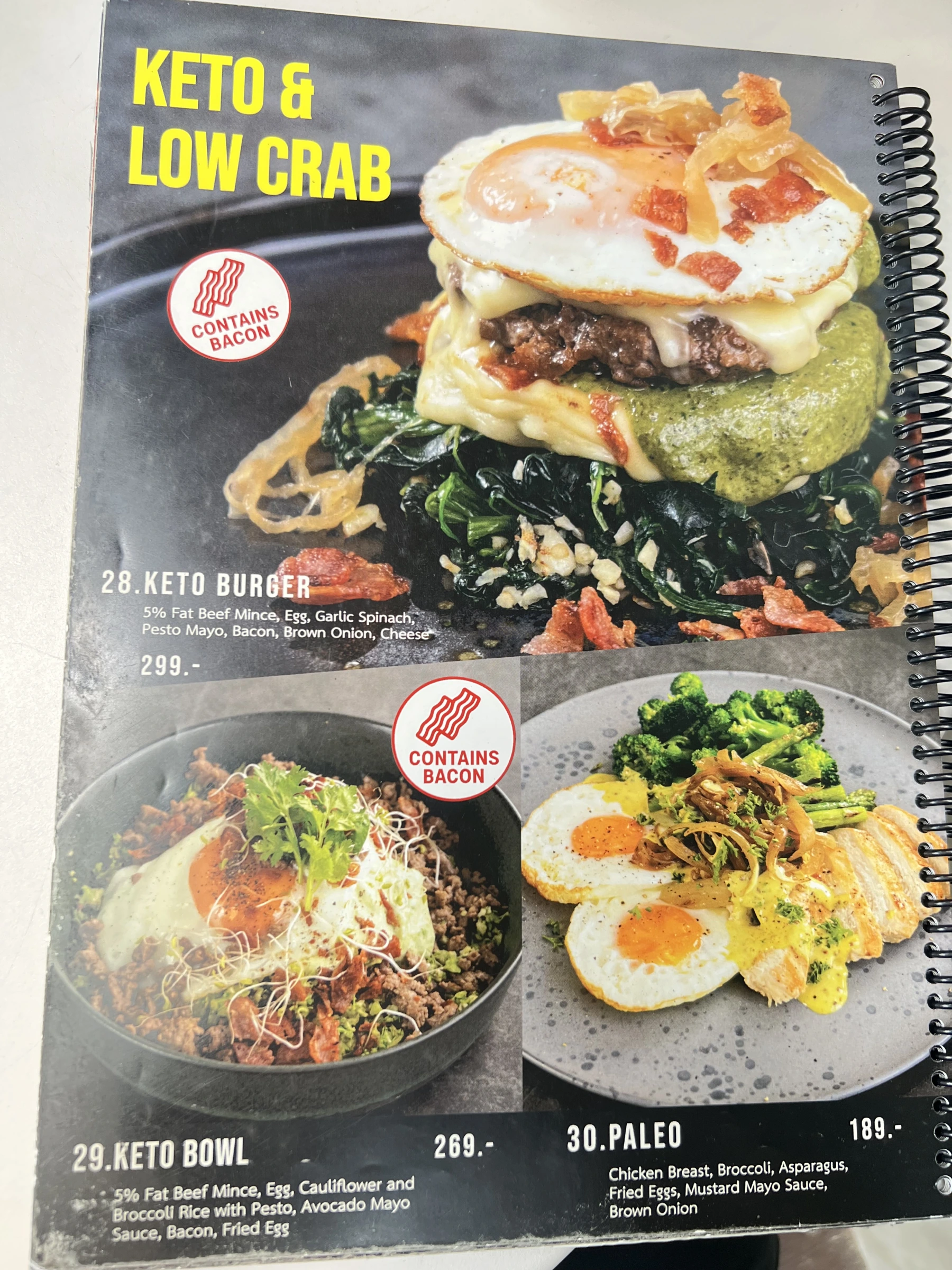 Menu and prices at PURE Prep Chalong