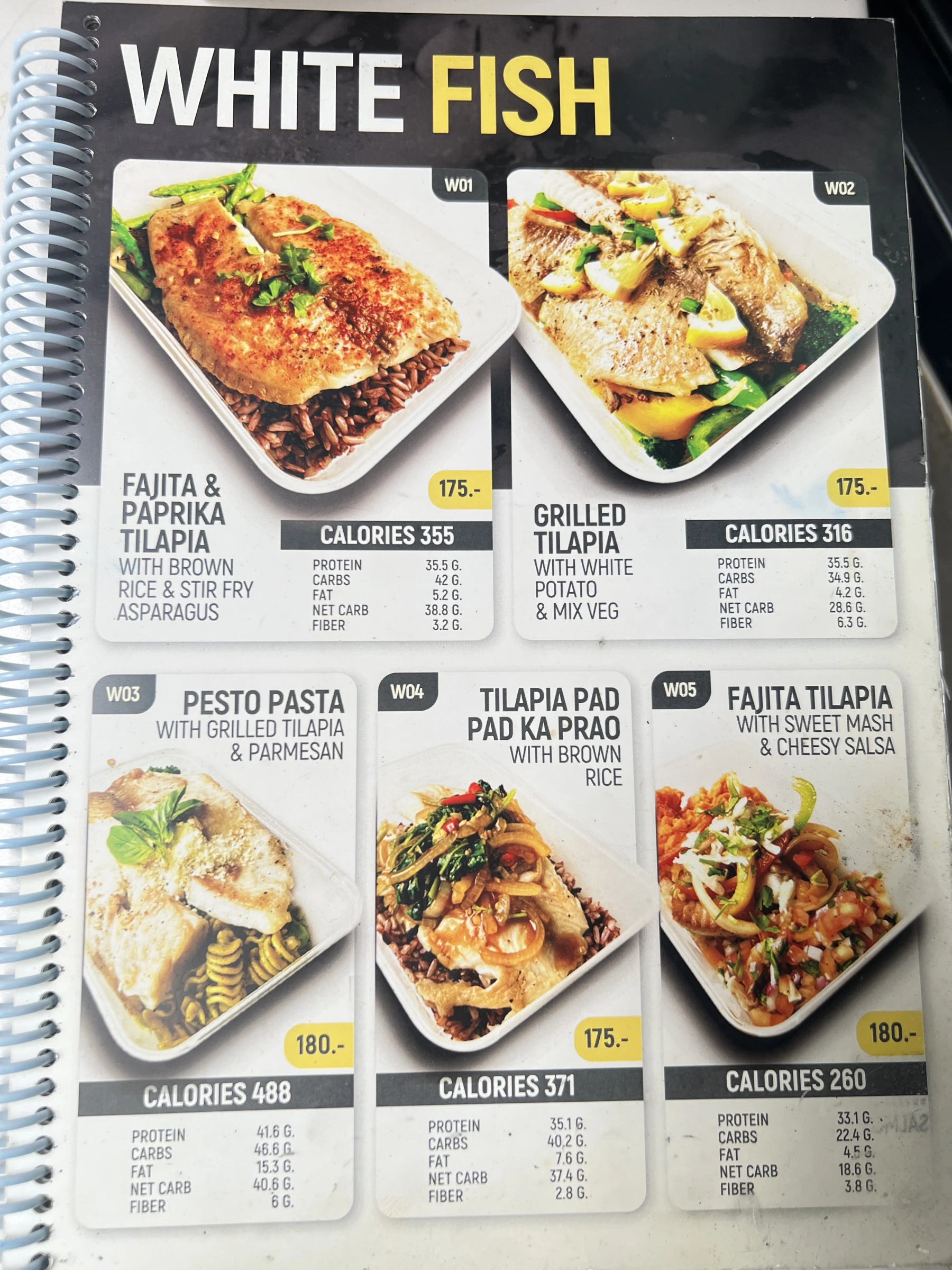 Menu and prices at PURE Prep Chalong